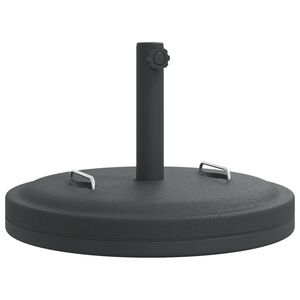vidaXL Base de parasol avec poign&eacute;es pour m&acirc;ts &Oslash;38 / 48 mm 25 kg rond
