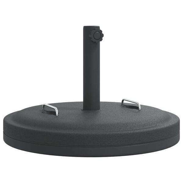 vidaXL Base de parasol avec poign&eacute;es pour m&acirc;ts &Oslash;38 / 48 mm 25 kg rond