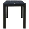 vidaXL Banc de jardin 110 cm acier et WPC noir