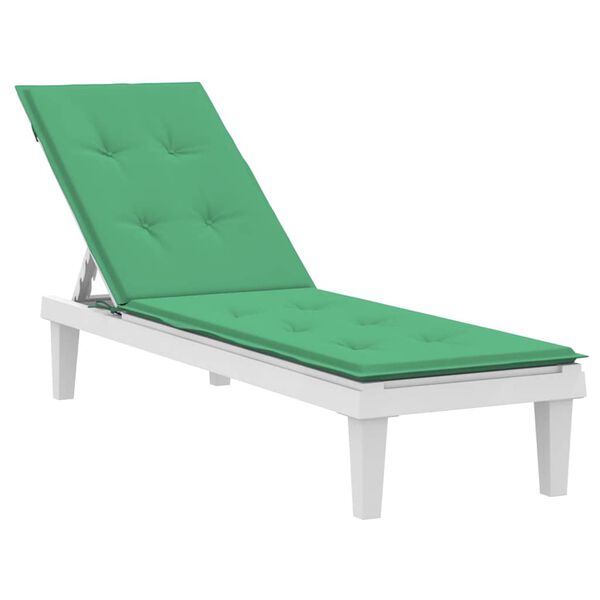 vidaXL Coussin de chaise de terrasse vert (75+105)x50x4 cm
