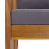 vidaXL Salon de jardin 2 pcs avec coussins bois d'acacia solide
