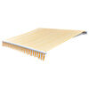 vidaXL Tissu d'auvent Jaune tournesol/blanc 3x2,5 m (cadre non inclus)