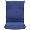 vidaXL Chaise pliable de sol Bleu Tissu