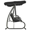 vidaXL Balancelle d'extérieur avec auvent Anthracite