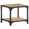 vidaXL Table basse 40x40x36 cm Bois massif de manguier brut