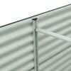 vidaXL Lit sur&eacute;lev&eacute; de jardin 400x80x81 cm Acier galvanis&eacute; Gris