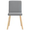 vidaXL Chaises &agrave; manger lot de 4 gris clair tissu