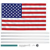 vidaXL Drapeau &Eacute;tats-Unis et m&acirc;t en aluminium 6,2 m