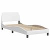 vidaXL Cadre de lit sans matelas Zadar blanc 100x190 cm similicuir