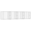 vidaXL Cage pour chien Argent 800 x 200 x 200 cm Acier galvanisé