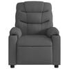 vidaXL Fauteuil inclinable de massage gris fonc&eacute; tissu