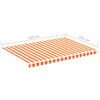 vidaXL Tissu de remplacement pour auvent Jaune et orange 3,5x2,5 m