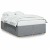 vidaXL Cadre de lit sans matelas gris clair tissu