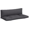 vidaXL Coussins de palette lot de 2 anthracite tissu