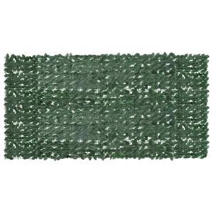 vidaXL &Eacute;cran de balcon avec feuilles vert fonc&eacute; 300x150 cm