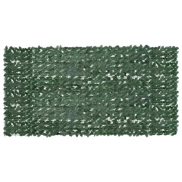 vidaXL &Eacute;cran de balcon avec feuilles vert fonc&eacute; 300x150 cm