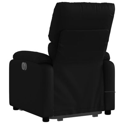 vidaXL Fauteuil inclinable de massage électrique noir similicuir