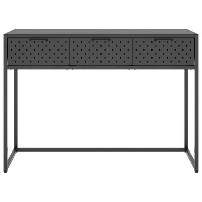 vidaXL Table console Anthracite 106x35x75 cm Acier