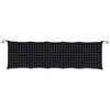 vidaXL Coussin de banc de jardin carreaux noir 180x50x7cm tissu oxford