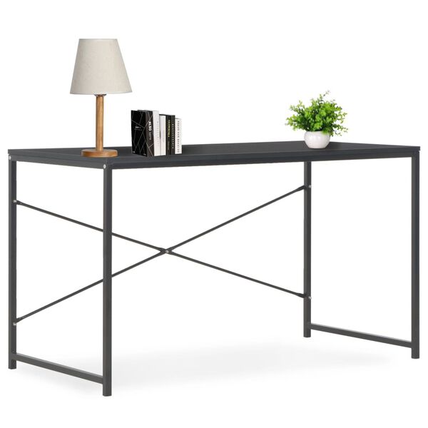 vidaXL Bureau d'ordinateur Noir 120 x 60 x 70 cm