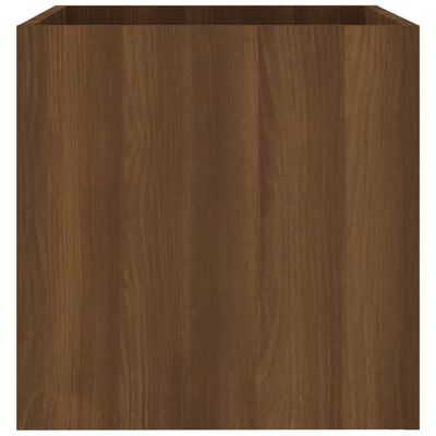 vidaXL Jardinière Chêne marron 40x40x40 cm Bois d'ingénierie