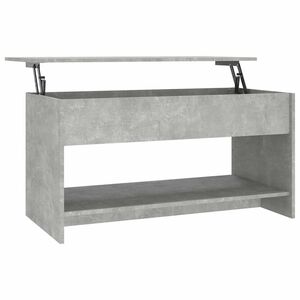 vidaXL Table basse gris b&eacute;ton 102x50x52,5 cm bois d'ing&eacute;nierie