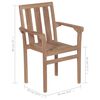 vidaXL Chaises de jardin lot de 2 et coussins noir Bois de teck massif