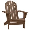 vidaXL Chaise de jardin Adirondack avec pouf et table Sapin Marron