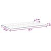 vidaXL Coussin de banc de jardin anthracite tissu oxford