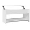 vidaXL Table basse blanc 102x50x52,5 cm bois d'ing&eacute;nierie