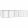 vidaXL Cage pour chien Argent 800 x 200 x 200 cm Acier galvanisé