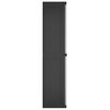 vidaXL Armoire de rangement d'ext&eacute;rieur gris et noir 65x37x165 cm PP
