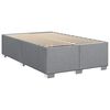 vidaXL Cadre de lit sans matelas gris clair tissu