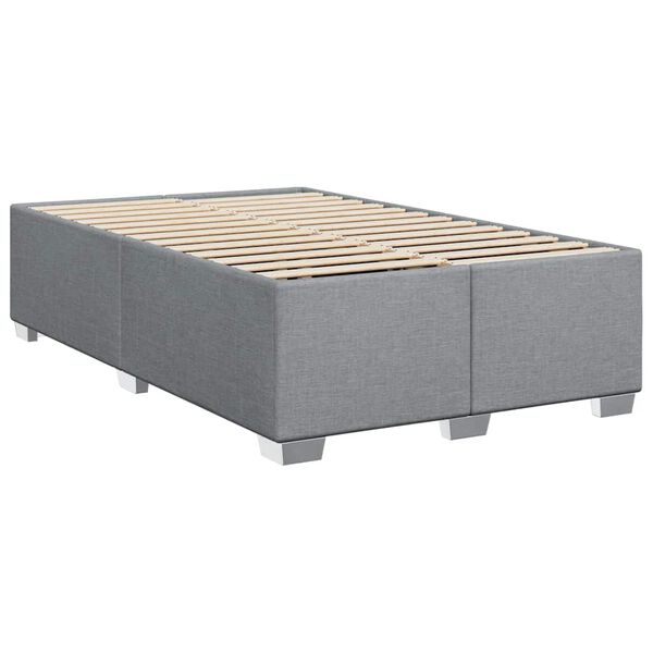 vidaXL Cadre de lit sans matelas gris clair tissu