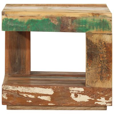 vidaXL Table basse 45x45x40 cm Bois de récupération massif