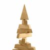 vidaXL Arbre de No&euml;l en bois Marron 120 cm Bois massif en pin