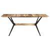 vidaXL Table &agrave; manger 180x90x76 cm Bois de manguier massif