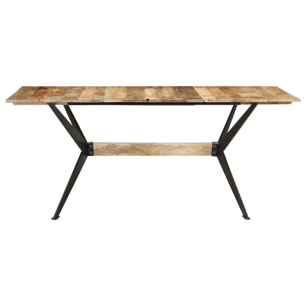 vidaXL Table &agrave; manger 180x90x76 cm Bois de manguier massif