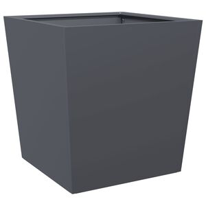 vidaXL Jardini&egrave;re anthracite 50x50x50 cm acier