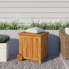 vidaXL Bo&icirc;te de rangement de jardin avec roues 60x50x58 cm Bois acacia