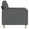 vidaXL Fauteuil Gris fonc&eacute; 60 cm Tissu
