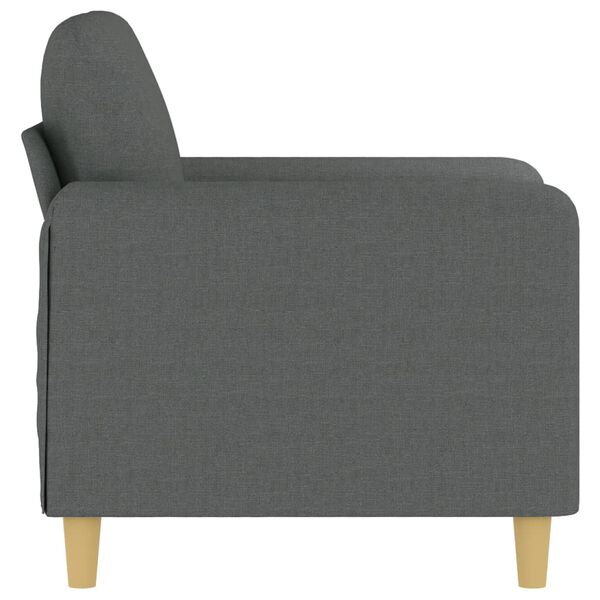 vidaXL Fauteuil Gris fonc&eacute; 60 cm Tissu
