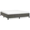 vidaXL Cadre de lit sans matelas gris fonc&eacute; California velours