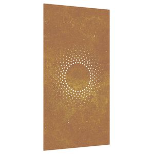 vidaXL Décoration murale jardin 105x55cm acier corten design du soleil