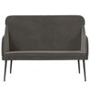 vidaXL Banc Gris foncé 110x76x80 cm Velours