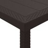 vidaXL Table de Jardin Marron 300 x 100 x 73 cm polyrotin