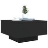 vidaXL Table basse noir 55x55x31 cm bois d'ingénierie