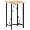 vidaXL Table de bar 60x60x107 cm Bois de manguier brut
