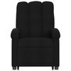 vidaXL Fauteuil inclinable de massage &eacute;lectrique noir tissu