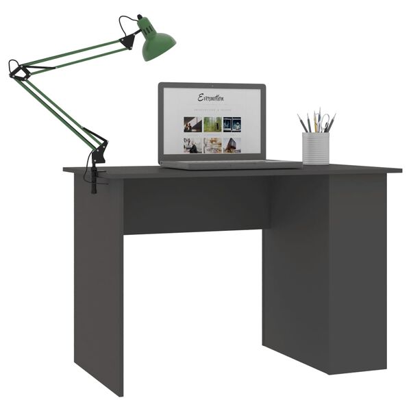 vidaXL Bureau Gris 110x60x73 cm Aggloméré
